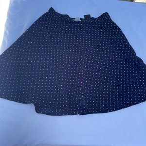 Polka dot mini skirt